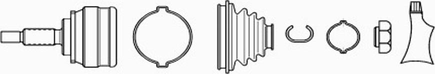 EKG 921497 - Каре комплект, полуоска vvparts.bg