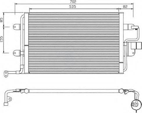 EACLIMA 30A0020 - Кондензатор, климатизация vvparts.bg