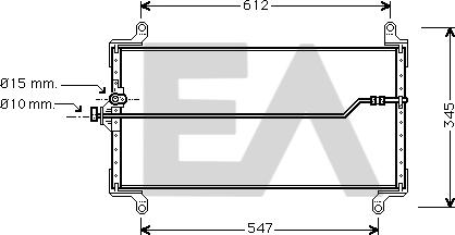 EACLIMA 30C25014 - Кондензатор, климатизация vvparts.bg