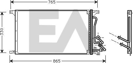EACLIMA 30C22018 - Кондензатор, климатизация vvparts.bg