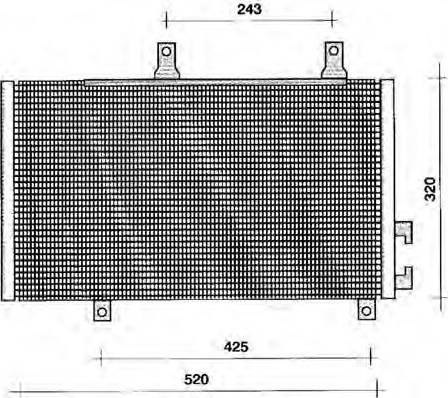 EACLIMA 30F0052 - Кондензатор, климатизация vvparts.bg