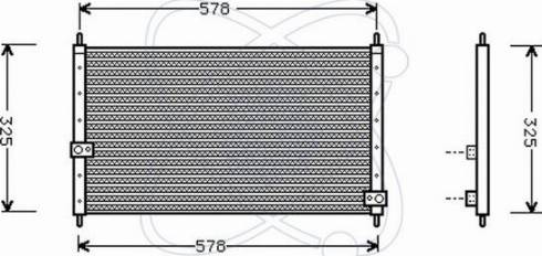 EACLIMA 30H0016 - Кондензатор, климатизация vvparts.bg