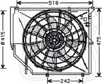 EACLIMA 32VE005 - Вентилатор, охлаждане на двигателя vvparts.bg