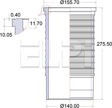 ELPI LP180 3343 - Цилиндрова риза vvparts.bg