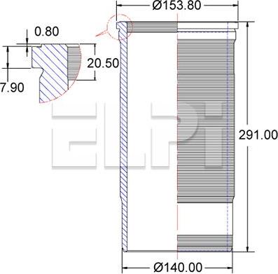 ELPI LP180 3326 - Цилиндрова риза vvparts.bg