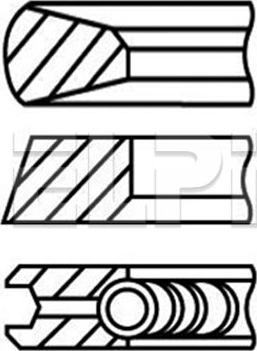 ELPI LP182 3431 STD - Комплект сегменти vvparts.bg