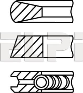 ELPI LP182 2838 STD - Комплект сегменти vvparts.bg