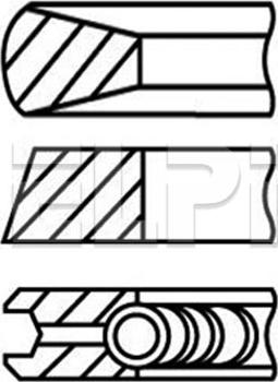 ELPI LP182 2836 STD - Комплект сегменти vvparts.bg