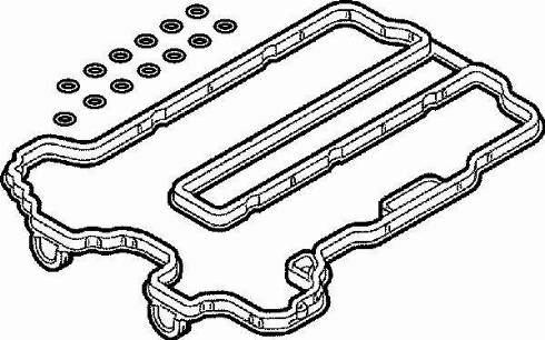 Elring 392.480 - Комплект гарнитури, капак на цилиндровата глава vvparts.bg