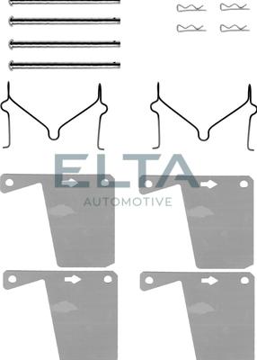 Elta Automotive EA8558 - Комплект принадлежности, дискови накладки vvparts.bg