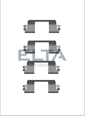 Elta Automotive EA8607 - Комплект принадлежности, дискови накладки vvparts.bg