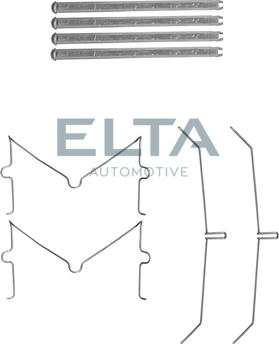 Elta Automotive EA8780 - Комплект принадлежности, дискови накладки vvparts.bg