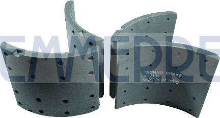 Emmerre AC2133 - Комплект феродо за накладки, барабанни спирачки vvparts.bg
