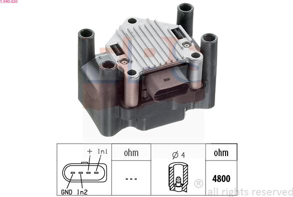 EPS 1.990.420 - Запалителна бобина vvparts.bg