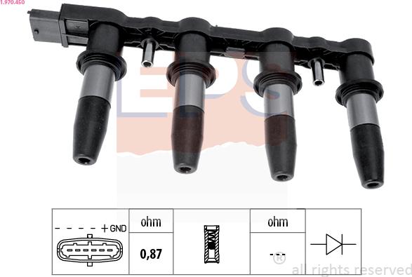 EPS 1.970.450 - Запалителна бобина vvparts.bg