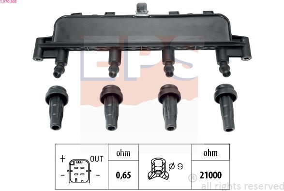 EPS 1.970.405 - Запалителна бобина vvparts.bg