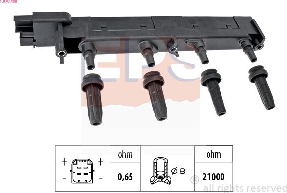 EPS 1.970.408 - Запалителна бобина vvparts.bg