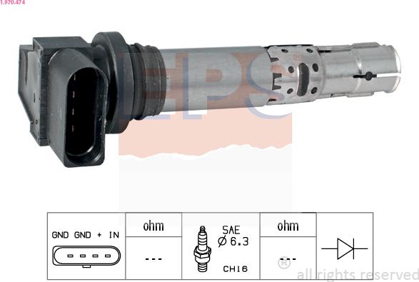 EPS 1.970.474 - Запалителна бобина vvparts.bg