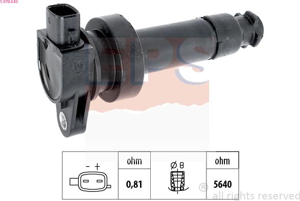 EPS 1.970.543 - Запалителна бобина vvparts.bg