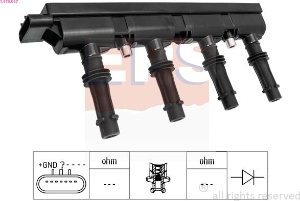 EPS 1.970.547 - Запалителна бобина vvparts.bg