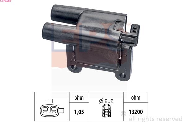 EPS 1.970.580 - Запалителна бобина vvparts.bg