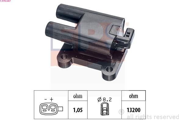 EPS 1.970.587 - Запалителна бобина vvparts.bg