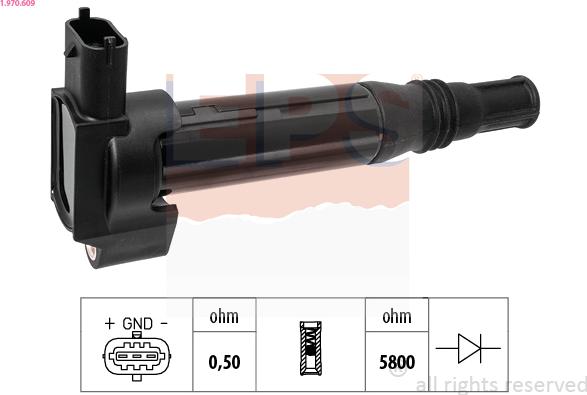 EPS 1.970.609 - Запалителна бобина vvparts.bg