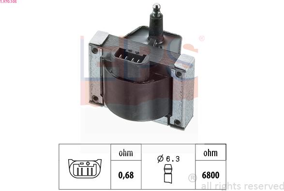 EPS 1.970.105 - Запалителна бобина vvparts.bg