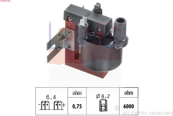 EPS 1.970.102 - Запалителна бобина vvparts.bg