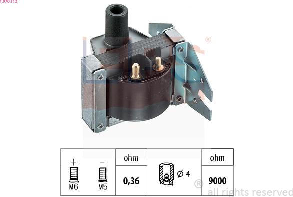 EPS 1.970.112 - Запалителна бобина vvparts.bg