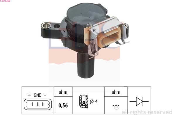 EPS 1.970.352 - Запалителна бобина vvparts.bg