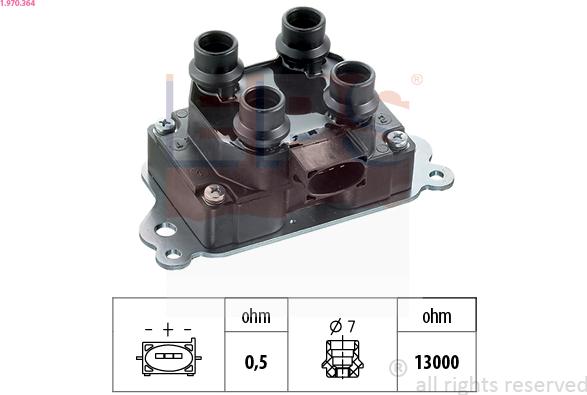 EPS 1.970.364 - Запалителна бобина vvparts.bg