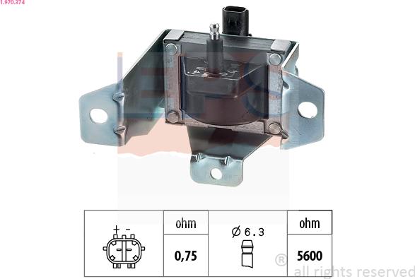 EPS 1.970.374 - Запалителна бобина vvparts.bg