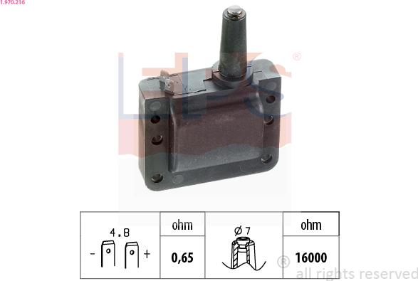 EPS 1.970.216 - Запалителна бобина vvparts.bg