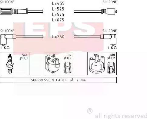 EPS 1.500.692 - Комплект запалителеи кабели vvparts.bg