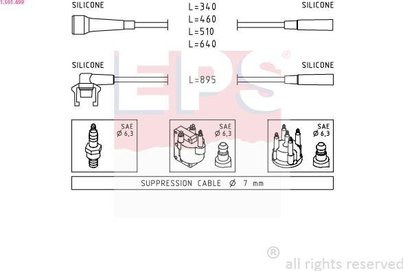 EPS 1.501.499 - Комплект запалителеи кабели vvparts.bg