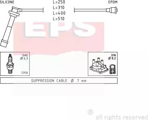 EPS 1.501.434 - Комплект запалителеи кабели vvparts.bg