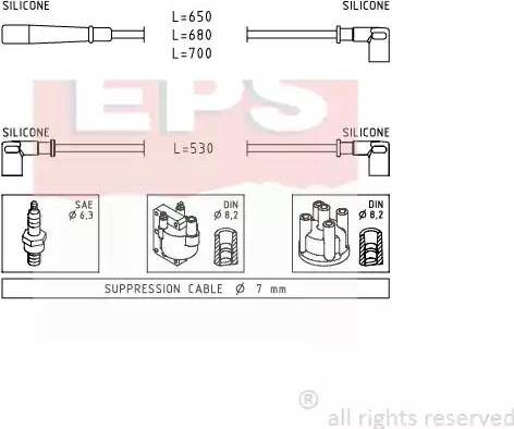 EPS 1.501.554 - Комплект запалителеи кабели vvparts.bg