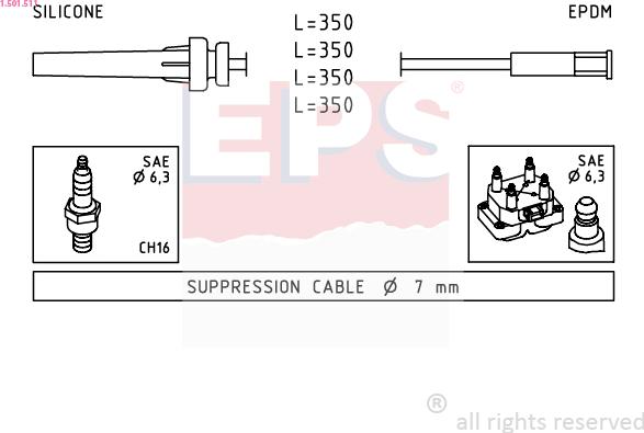 EPS 1.501.511 - Комплект запалителеи кабели vvparts.bg
