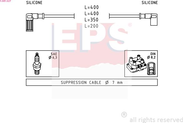 EPS 1.501.527 - Комплект запалителеи кабели vvparts.bg