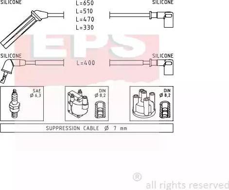 EPS 1.501.138 - Комплект запалителеи кабели vvparts.bg
