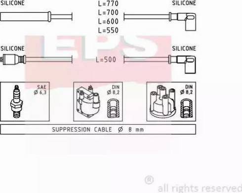 EPS 1.501.281 - Комплект запалителеи кабели vvparts.bg