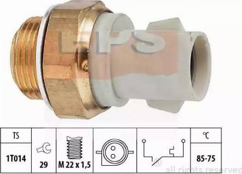 EPS 1.850.130 - Термошалтер, вентилатор на радиатора vvparts.bg