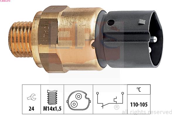 EPS 1.850.273 - Термошалтер, вентилатор на радиатора vvparts.bg