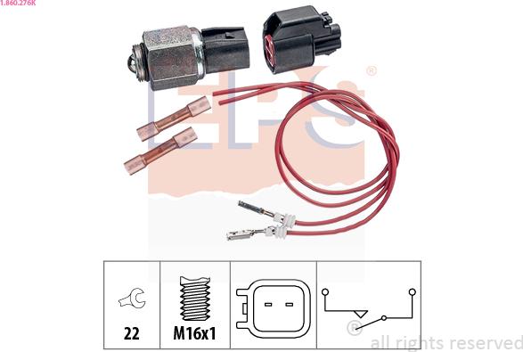 EPS 1.860.276K - Включвател, светлини за движение на заден ход vvparts.bg