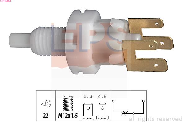 EPS 1.810.083 - Ключ за спирачните светлини vvparts.bg