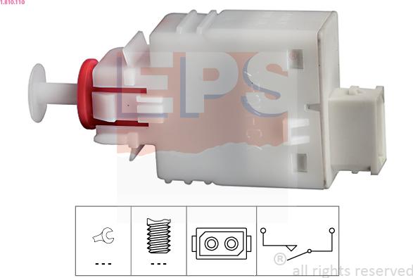 EPS 1.810.110 - Ключ, задействане на съединителя (Geschwindigkeitsregelanlag vvparts.bg