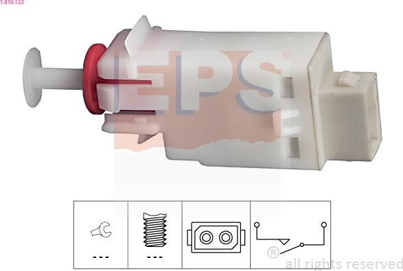 EPS 1.810.123 - Ключ, задействане на съединителя (Geschwindigkeitsregelanlag vvparts.bg