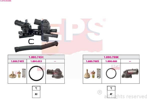 EPS 1.879.956KK - Термостат, охладителна течност vvparts.bg