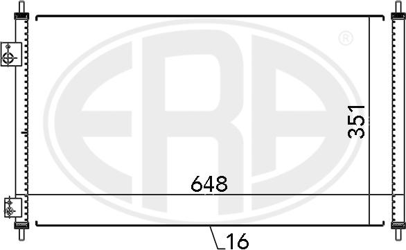 ERA 667095 - Кондензатор, климатизация vvparts.bg